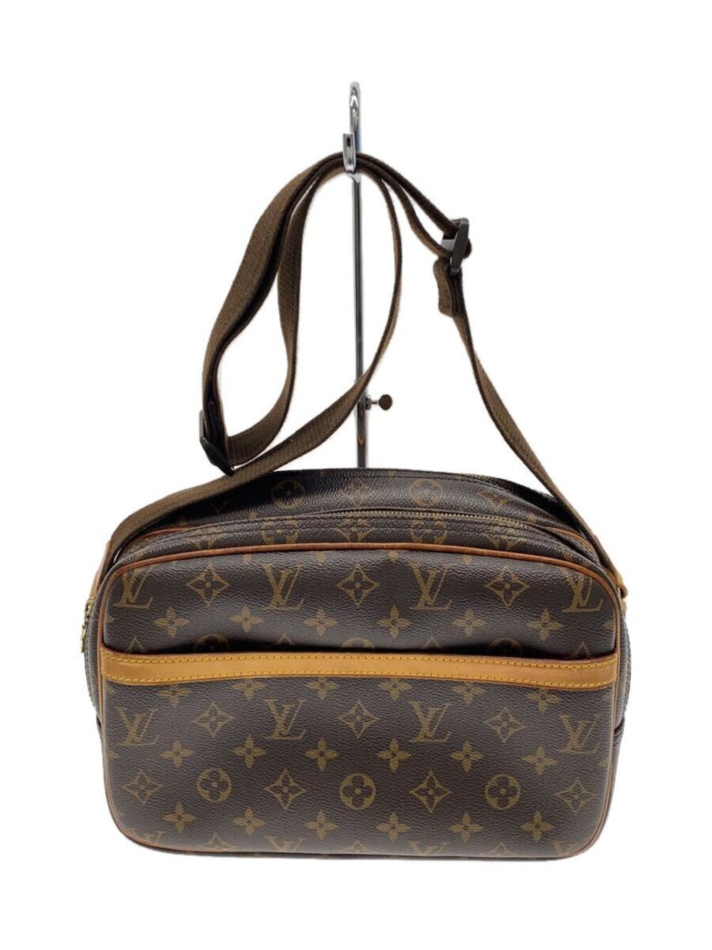 LOUIS VUITTON Reporter Monogram Canvas Brown All over